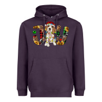 Plum beagle christmas joy Heavyweight Hoodie - RanaPortraitStore