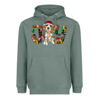 Sage beagle christmas joy Heavyweight Hoodie - RanaPortraitStore