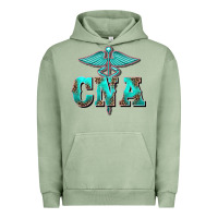 Pigment Oil Green western nurse certified nurse assistant medilcal symbol Urban Hoodie - BarkalooDesign