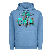 Pigment Pebble Blue western nurse certified nurse assistant medilcal symbol Urban Hoodie - BarkalooDesign