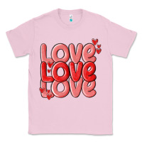 Bubblegum Pink love valentines day Classic Tee - MaliasSmallBusiness