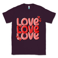 Plum love valentines day Classic Tee - MaliasSmallBusiness