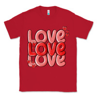 Red love valentines day Classic Tee - MaliasSmallBusiness