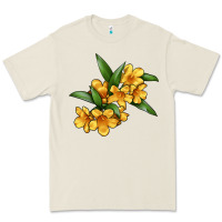 Bone Yellow Jessamine Flower Illustrations Premium Tee - LillyAllenDesigns