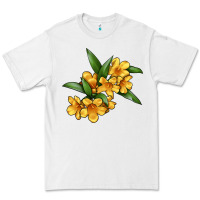 White Yellow Jessamine Flower Illustrations Premium Tee - LillyAllenDesigns