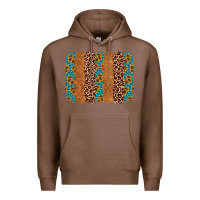 Chestnut leopard gemstone brushstroke Premium Hoodie - AdoDesignShop