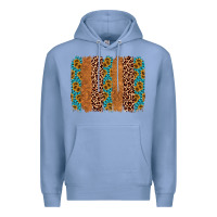 Leopard Gemstone Brushstroke Premium Hoodie | Teevron