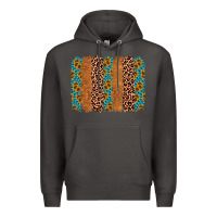 Smoke leopard gemstone brushstroke Premium Hoodie - AdoDesignShop