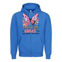 True Royal amazing grace how sweet the sound butterfly Zipper Hoodie - MaliasSmallBusiness