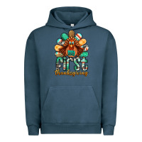 Pigment Midnight Navy my first thanksgiving turkey Urban Hoodie - Jasminsmagicworld