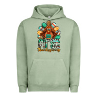 Pigment Oil Green my first thanksgiving turkey Urban Hoodie - Jasminsmagicworld