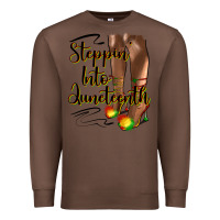 Chestnut steppin' into juneteenth heels Premium Sweatshirt - HRA Design Shop