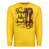 Lemon steppin' into juneteenth heels Premium Sweatshirt - HRA Design Shop