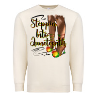 Sandshell steppin' into juneteenth heels Premium Sweatshirt - HRA Design Shop