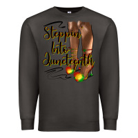 Smoke steppin' into juneteenth heels Premium Sweatshirt - HRA Design Shop