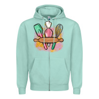 Seafoam customized kitchen elements Zipper Hoodie - MaliasSmallBusiness