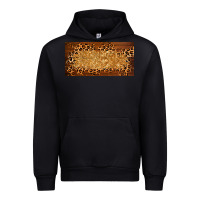 Black wooden leopard glitter  license plate template Urban Hoodie - BarkalooDesign