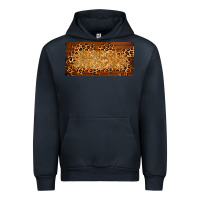 Navy wooden leopard glitter  license plate template Urban Hoodie - BarkalooDesign