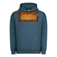 Pigment Midnight Navy wooden leopard glitter  license plate template Urban Hoodie - BarkalooDesign