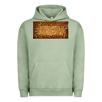 Pigment Oil Green wooden leopard glitter  license plate template Urban Hoodie - BarkalooDesign