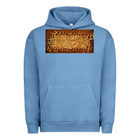 Pigment Pebble Blue wooden leopard glitter  license plate template Urban Hoodie - BarkalooDesign