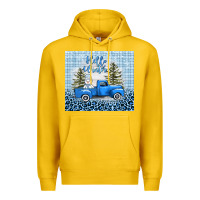 Lemon hello winter snowman truck Premium Hoodie - AdoDesignShop