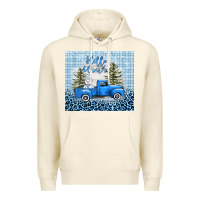 Sandshell hello winter snowman truck Premium Hoodie - AdoDesignShop