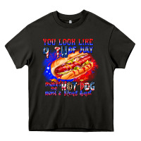 Asphalt You Look Like 4th of july makes me hot dog want a Heavy Core Tee - CowhideDigitalArt