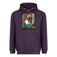 Plum african american santa joy Heavyweight Hoodie - RanaPortraitStore