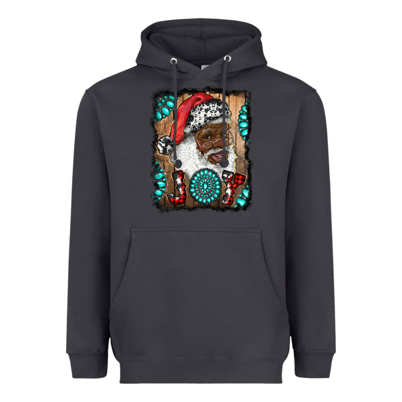 African American Santa Joy Heavyweight Hoodie by RanaPortraitStore | Teevron