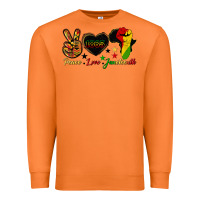 Carrot peace love juneteenth raised fist Premium Sweatshirt - HRA Design Shop