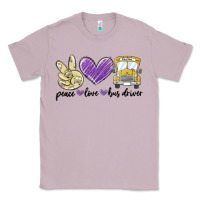 Lilac peace love bus driver Classic Tee - MaliasSmallBusiness
