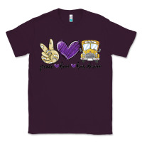 Plum peace love bus driver Classic Tee - MaliasSmallBusiness