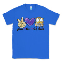 True Royal peace love bus driver Classic Tee - MaliasSmallBusiness