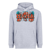 Heather Grey mama American football Heavyweight Hoodie - Zillion Design Studio