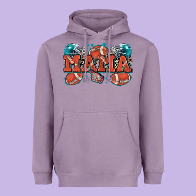 Mama American Football Heavyweight Hoodie Designed By Zillion Design Studio