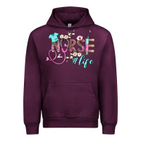 Mauve Wine nurse life Urban Hoodie - BarkalooDesign