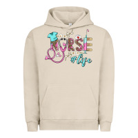 Pigment French Oak nurse life Urban Hoodie - BarkalooDesign