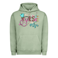 Pigment Oil Green nurse life Urban Hoodie - BarkalooDesign