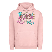 Pigment Salmon nurse life Urban Hoodie - BarkalooDesign