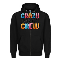 Black crazy cousin crew Zipper Hoodie - MaliasSmallBusiness