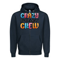 Navy crazy cousin crew Zipper Hoodie - MaliasSmallBusiness