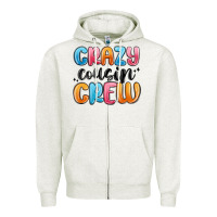 Oatmeal Heather crazy cousin crew Zipper Hoodie - MaliasSmallBusiness