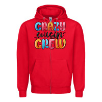 Red crazy cousin crew Zipper Hoodie - MaliasSmallBusiness