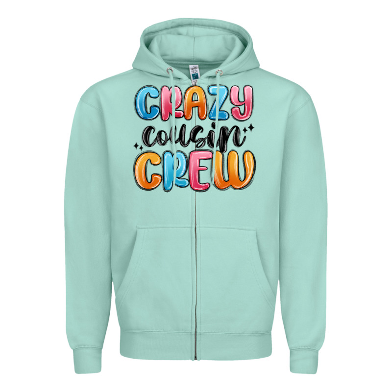 Crazy Cousin Crew Zipper Hoodie by MaliasSmallBusiness | Teevron