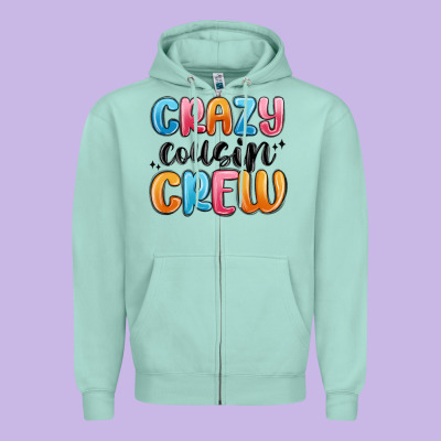 Zipper Hoodie crazy cousin crew
