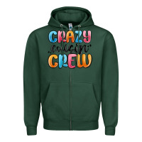 Sports Green crazy cousin crew Zipper Hoodie - MaliasSmallBusiness