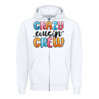 White crazy cousin crew Zipper Hoodie - MaliasSmallBusiness