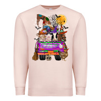 Hallloween Farm Animals Truck Premium Sweatshirt | Teevron
