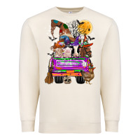 Sandshell Hallloween Farm animals Truck Premium Sweatshirt - CowhideDigitalArt